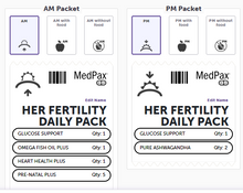 Load image into Gallery viewer, Her Fertility Daily Pack.
