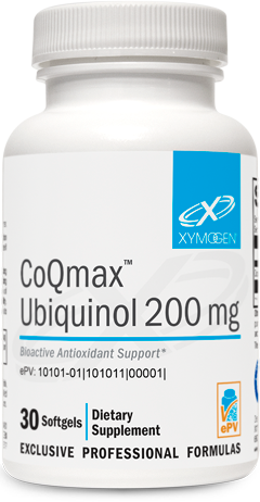 CoQmax™ Ubiquinol 200 mg 30 Softgels.