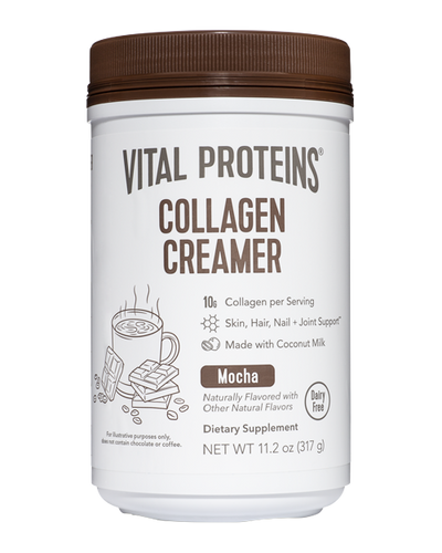 Collagen Creamer Mocha 12 Servings.