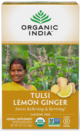 Tulsi Lemon Ginger 18 Bags.