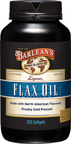 Lignan Flax Oil 250 Softgels.