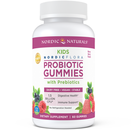 Kids Nordic Flora Probiotic Gummies Merry Berry Punch 60 Gummies.