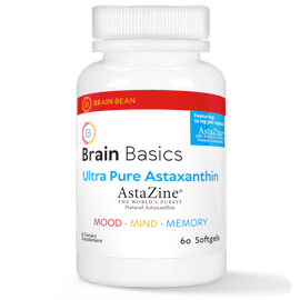 Brain Basics Ultra Pure Astaxanthin 60 Softgels.