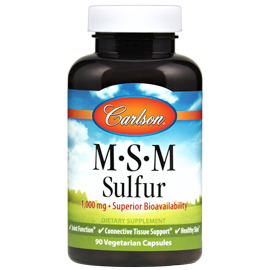 M-S-M Sulfur 90 Capsules.