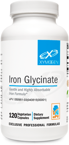 Iron Glycinate 120 Capsules.