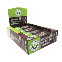 MORINGA ENERGY BAR DARK CHOCOLATE 12 Bars.