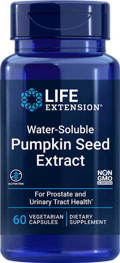 Water-Soluble Pumpkin Seed Extract 60 Capsules.