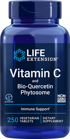 Vitamin C and Bio-Quercetin Phytosome 250 Tablets.