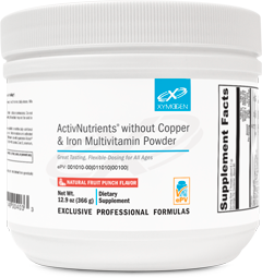 ActivNutrients® without Copper & Iron Multivitamin Powder Fruit Punch 60 Servings.