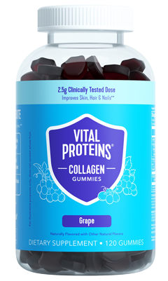 Collagen Gummies Grape 120 Gummies.