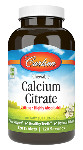 Chewable Calcium Citrate 120 Tablets.