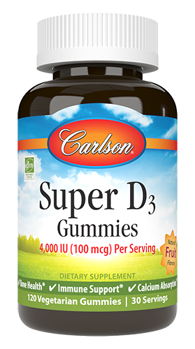 Super D3 Gummies 120 Gummies.