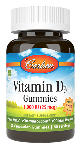 Vitamin D3 Gummies 60 Gummies.