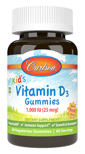 Kid's Vitamin D3 Gummies 60 Gummies.