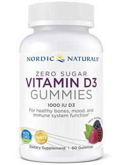 Zero Sugar Vitamin D3 Gummies 60 Gummies.