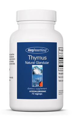 Thymus Natural Glandular 75 Capsules.