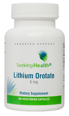Lithium Orotate 100 Capsules.
