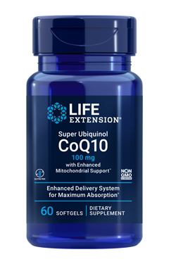 Super Ubiquinol CoQ10 100 mg 60 Softgels.