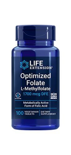 Optimized Folate L-Methylfolate 100 Tablets.