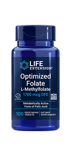 Optimized Folate L-Methylfolate 100 Tablets.