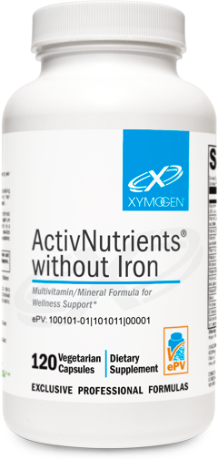 ActivNutrients® without Iron 120 Capsules.