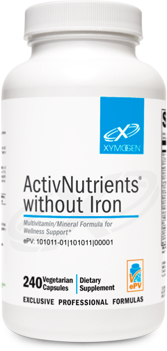ActivNutrients® without Iron 240 Capsules.
