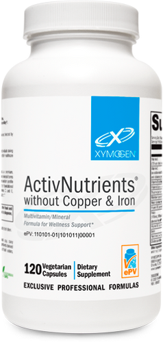 ActivNutrients® without Copper & Iron 120 Capsules.