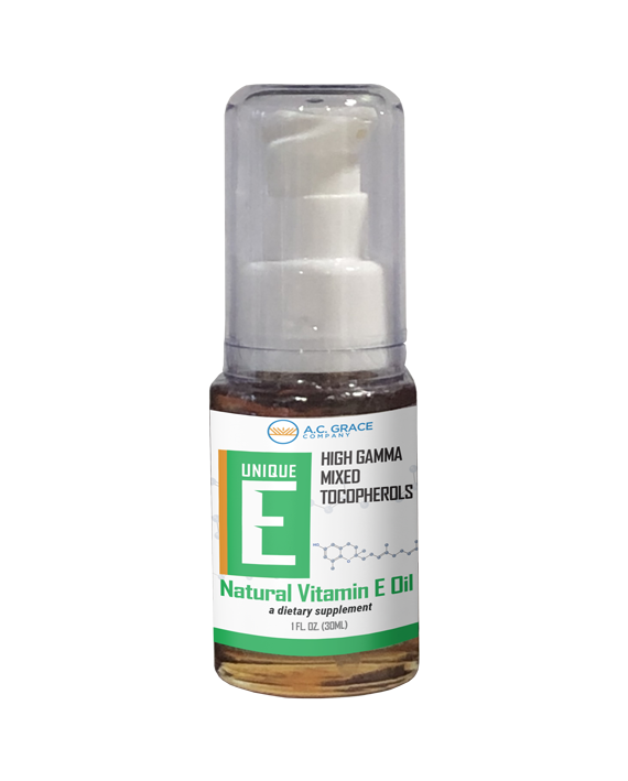 UNIQUE E High Gamma Mixed Tocopherol Oil 1 fl oz.