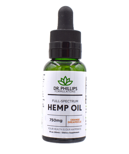 Full-Spectrum Hemp Oil Orange Dreamsicle 1 oz.