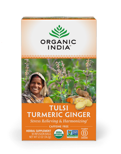 Tulsi Turmeric Ginger 18 Bags.