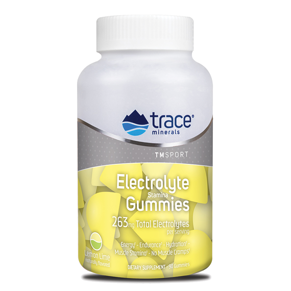 Electrolyte Stamina Gummies Lemon Lime 90 Gummies.