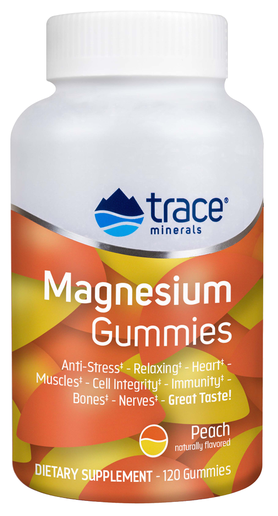 Magnesium Gummies Peach 120 Gummies.