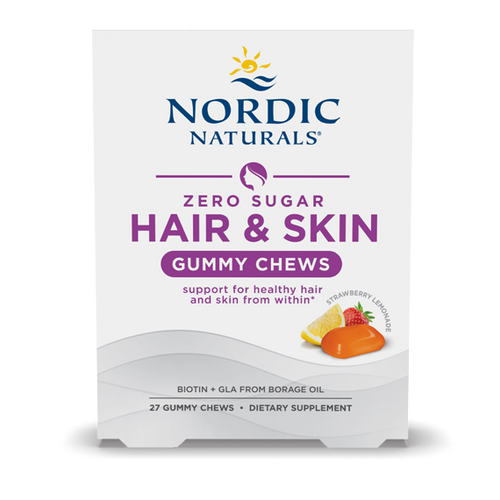 Zero Sugar Hair & Skin Strawberry Lemonade 27 Gummy Chews.