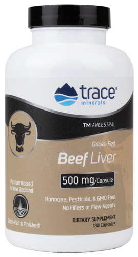 Beef Liver 500 mg 180 Capsules.