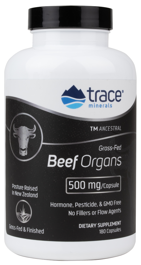 Beef Organs 500 mg 180 Capsules.