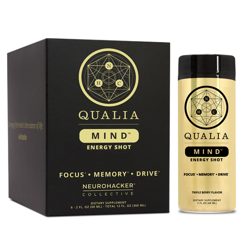 Qualia Nootropic Energy 2 oz Shot 6-Pack.