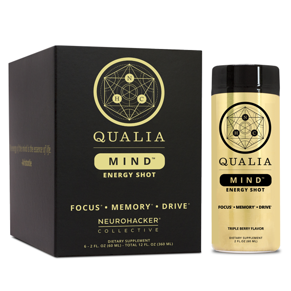 Qualia Nootropic Energy 2 oz Shot 6-Pack.