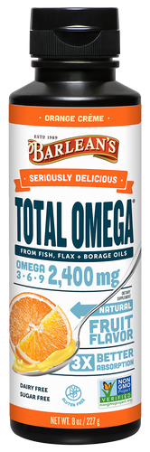 Seriously Delicious Total Omega Orange Creme 8 oz.