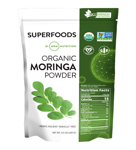 Organic Moringa Leaf Powder 60 Servings.