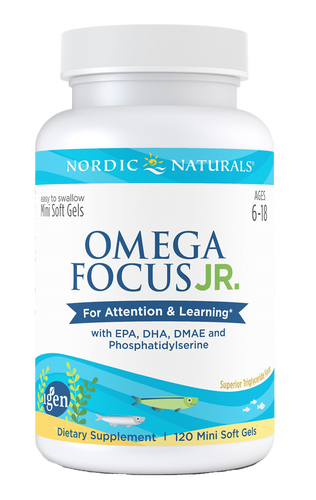 Omega Focus Jr 120 Softgels.