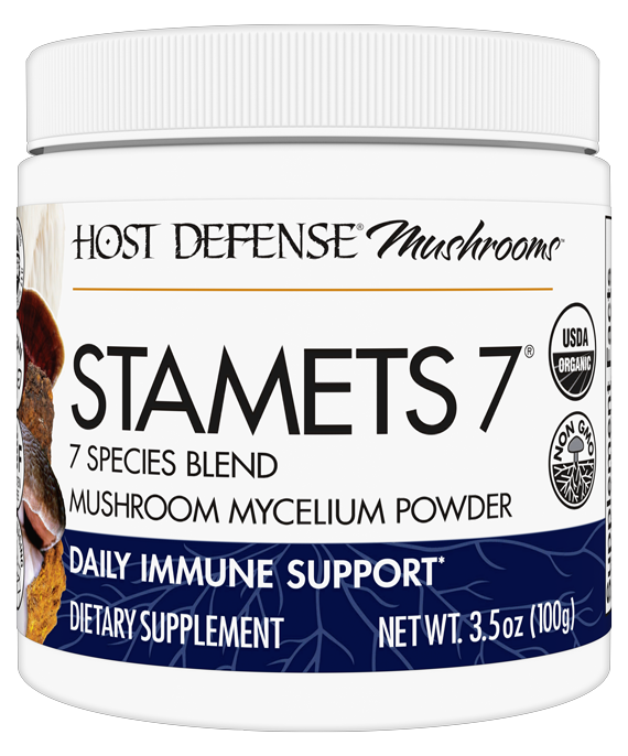 Stamets 7® Mushroom Mycelium Powder 66 Servings.