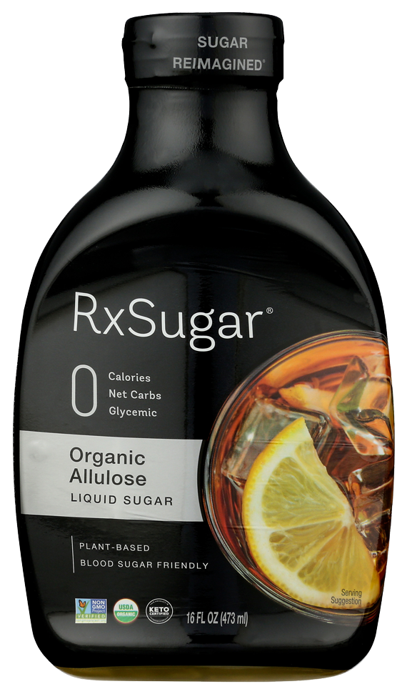 RxSugar® Organic Allulose Liquid Sugar 16 fl oz.