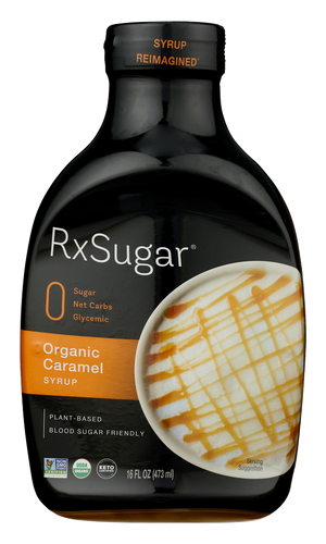 RxSugar® Organic Caramel Syrup 16 fl oz.