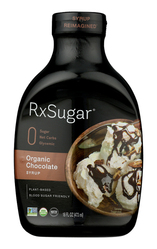 RxSugar® Organic Chocolate Syrup 16 fl oz.