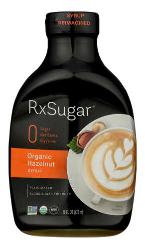 RxSugar® Organic Hazelnut Syrup 16 fl oz.