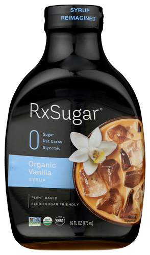 RxSugar® Organic Vanilla Syrup 16 fl oz.