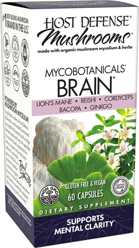 MycoBotanicals® Brain* 60 Capsules.