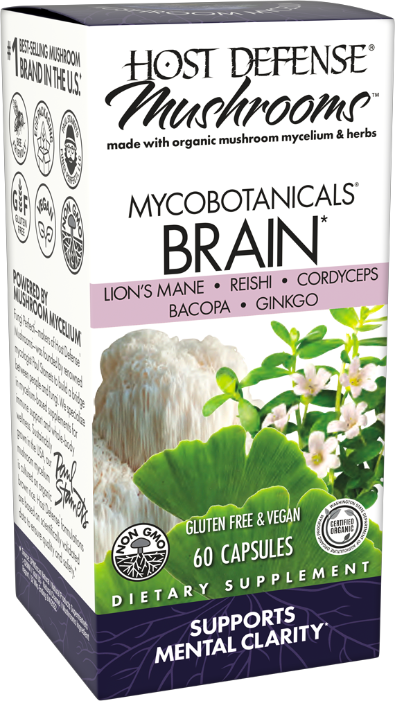 MycoBotanicals® Brain* 60 Capsules.