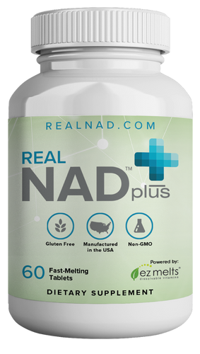 Real NAD+ 60 EZ Melt Tablets.