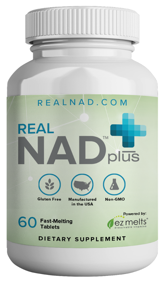 Real NAD+ 60 EZ Melt Tablets.